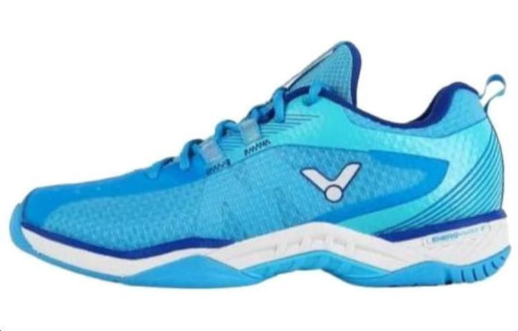 VICTOR Rubber Cushioning Breathable Low top Badminton Shoes Unisex Blue