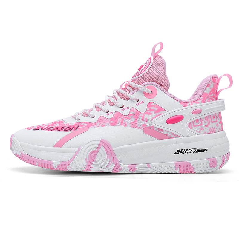 IVERSON Chasing 1 Sugar Pink White Textile, Artificial Leather Slip Resistant, Abrasion Resistant, Breathable Low top