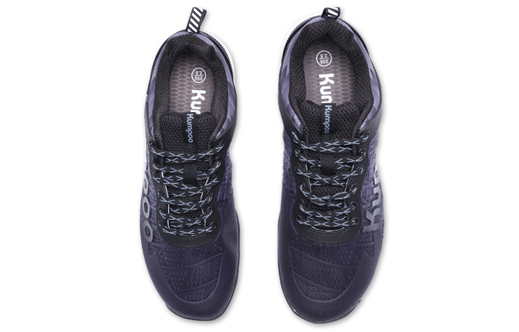 KUMPOO Badminton Shoes Unisex Low Top Black