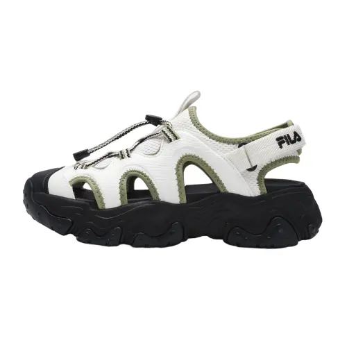 FILA FLUID 5 SANDAL Cat Paw 5 Breathable Height Increasing Abrasion Resistant Beach Sandals Women's Moss Green