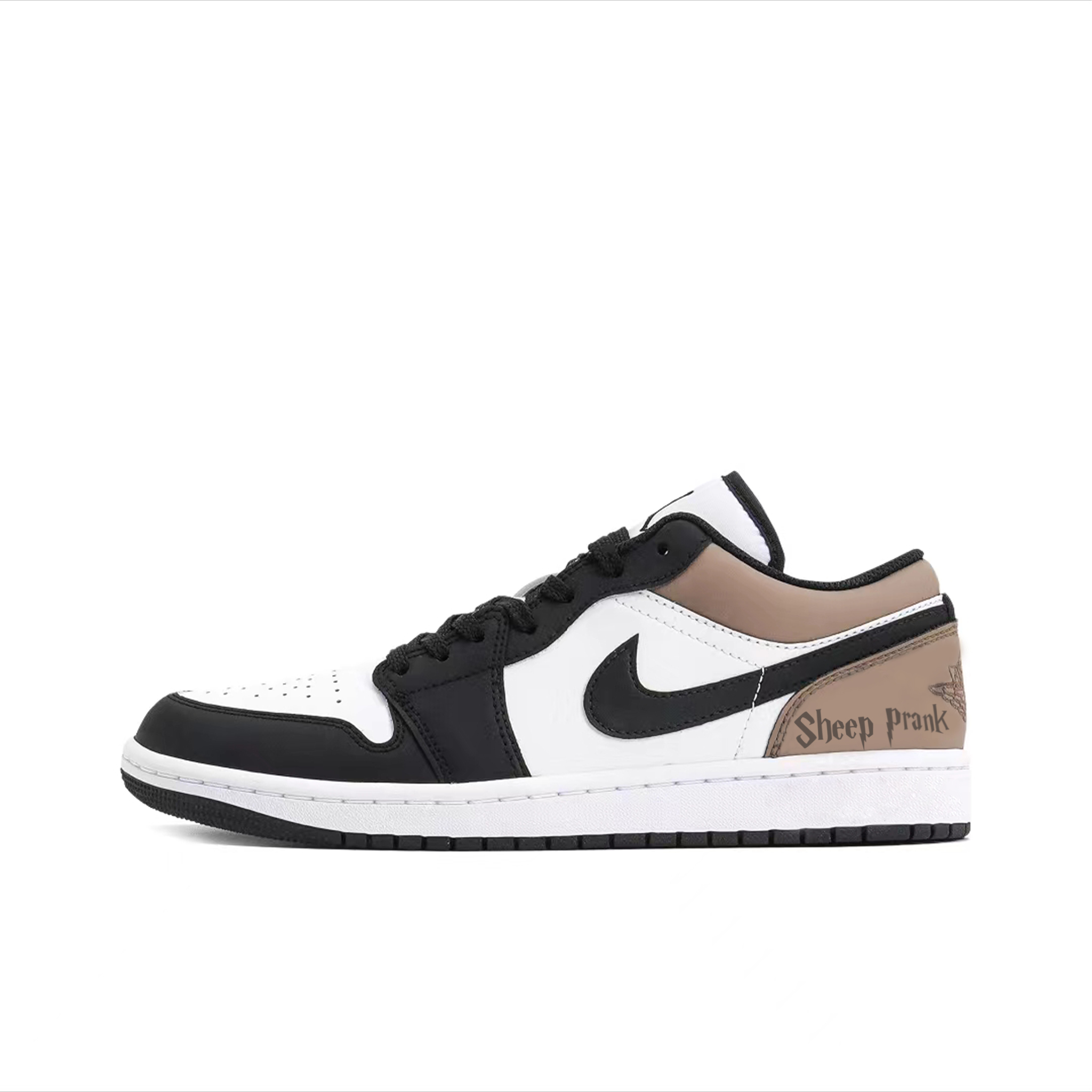 Jordan Air Jordan 1 Vintage Basketball Shoes Men’s Low Top Brown/White/Black