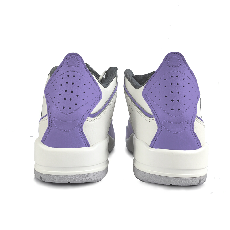 Jordan Courtside 23 Cushioning Slip Resistant Mid top Vintage Basketball Shoes Men’s Purple White