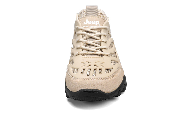 Jeep Textile, Leather Abrasion Resistant Waterproof Lightweight Low top Outdoor Shoes Men’s Sand