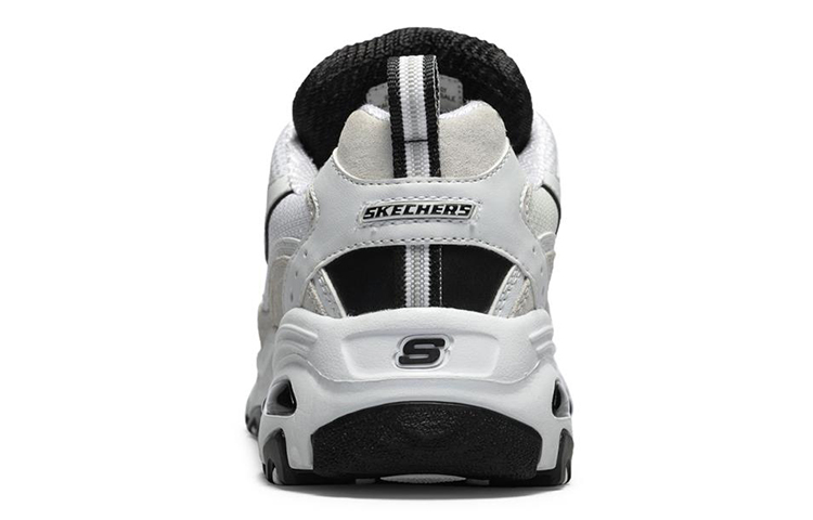 Женские кроссовки Skechers D'LITES 1.0 (белый / светло-серый) — фото 4