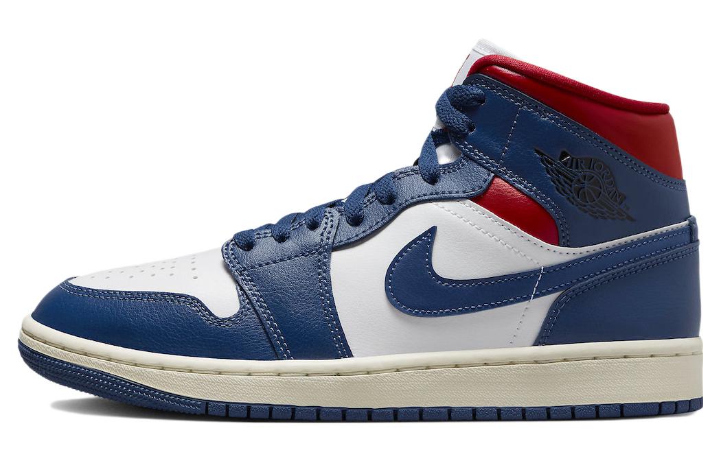 Женские кроссовки Jordan Jordan Air Jordan 1 Mid "French Blue" (сине-белые)