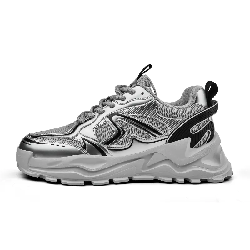 JEEP SPIRIT Low top Chunky Sneakers Men's Moon Sand Silver