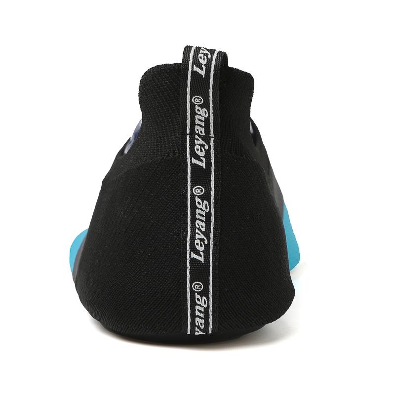 Leyang Slip Resistant Low top Training Shoes Unisex Black Blue White