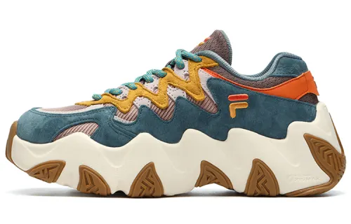 FILA FUSION STARFISH Textile, Synthetic Leather Low top Chunky Sneakers Women's Brown Gray