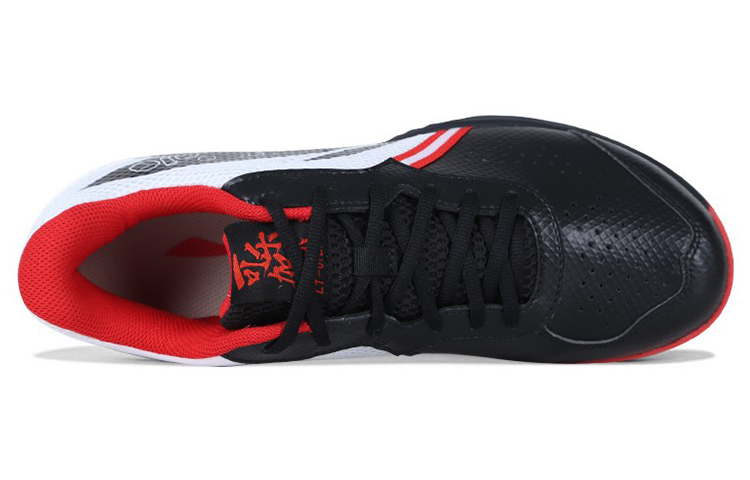 Li Ning Badminton Shoes Unisex Low Top Black/White/Red