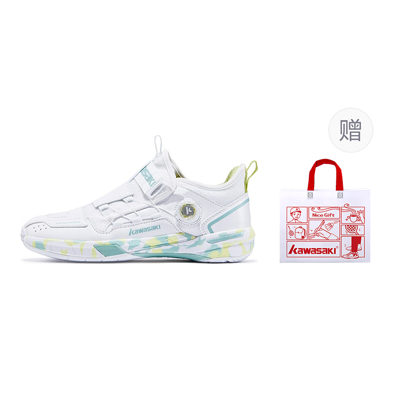 Kawasaki Crossover 2.0 Mid Collection Cushioning, Wear Resistant Mid top Badminton Shoes Unisex