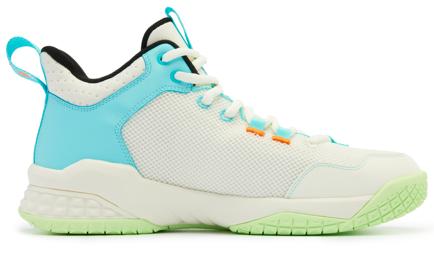 QIAODAN Killing Move 1.0 Basketball Shoes Men’s Low Top Ivory Lake Blue