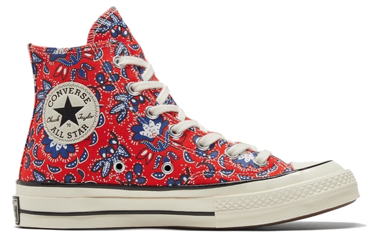 Кеды Converse 1970s Chuck Taylor All Star 70 (красные с принтом) — Красный — фото 2
