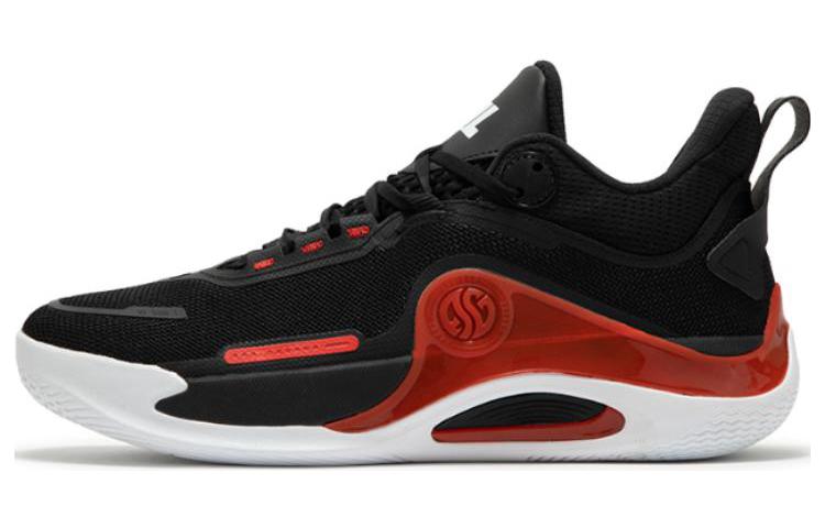 361° Abrasion Resistant Breathable Low top Basketball Shoes Men’s Black Red