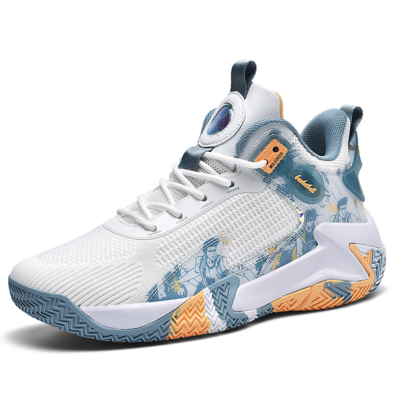 HEIWEILU Mesh High top Basketball Shoes Unisex