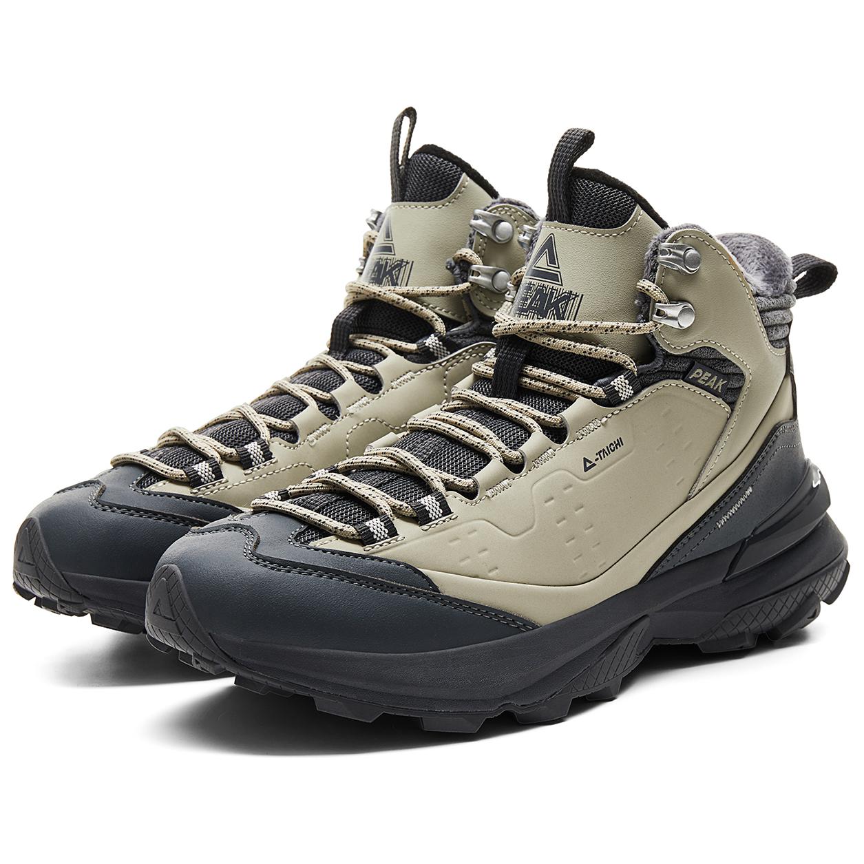 PEAK Cushioning Abrasion Resistant Rebound High top Mountaineering Shoes Men’s Black Green