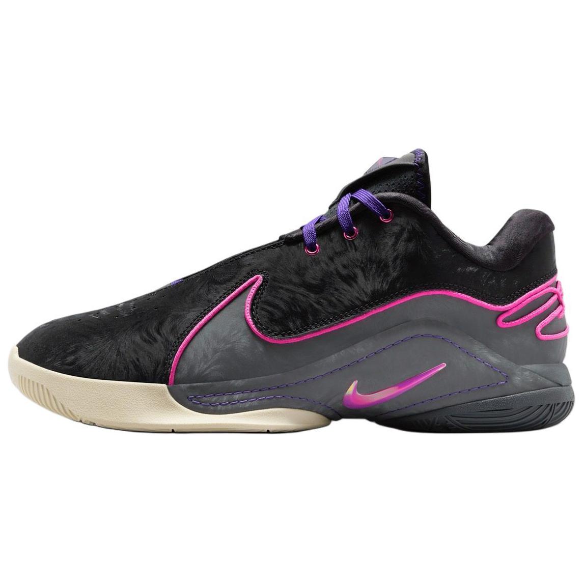 Мужские кроссовки Nike LeBron 22 EP (черно-серо-фиолетовые)