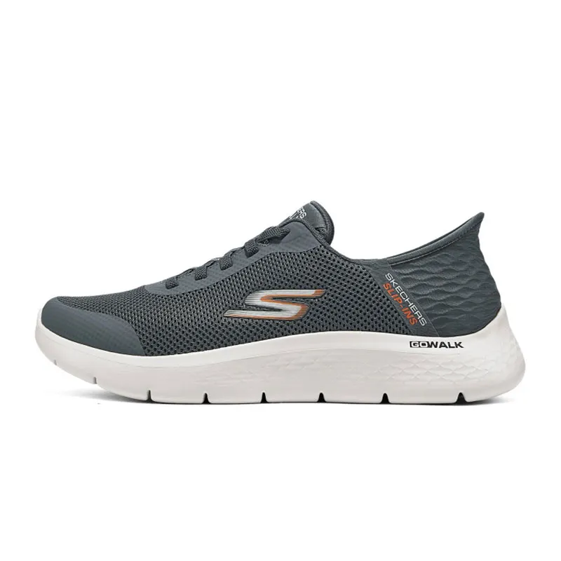 Skechers MEN'S GO WALK Abrasion Resistant Lightweight Training Shoes Men's Gray Blue