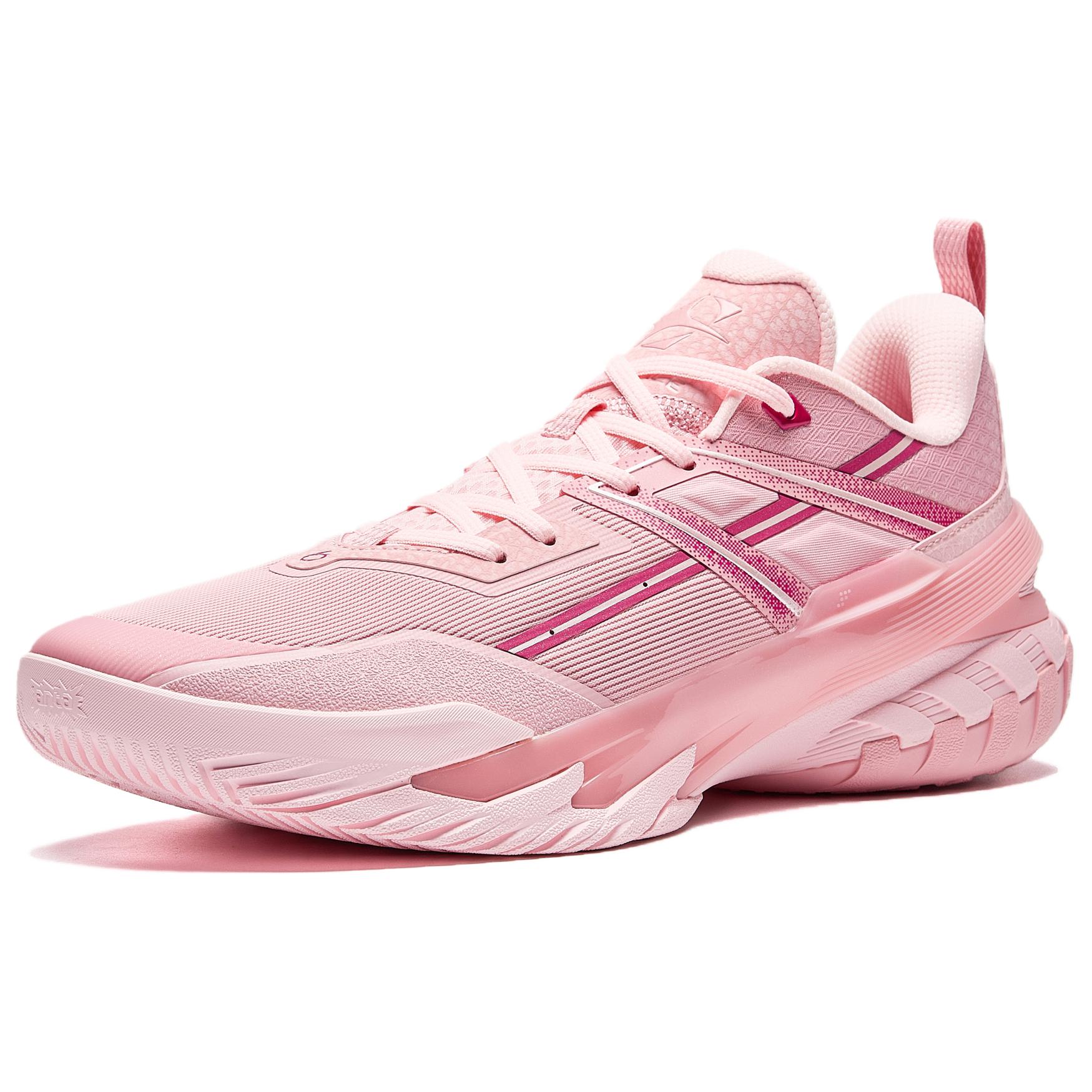 Anta Cushioning Slip Resistant Anti Rollover Low top Basketball Shoes Men’s Pink