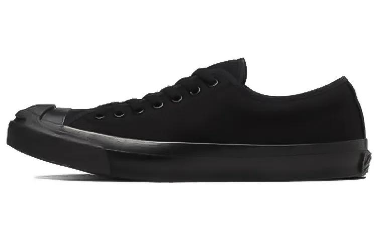 Converse Jack Purcell Comfortable Abrasion Resistant Low top Canvas Shoes Unisex Black Japan Version