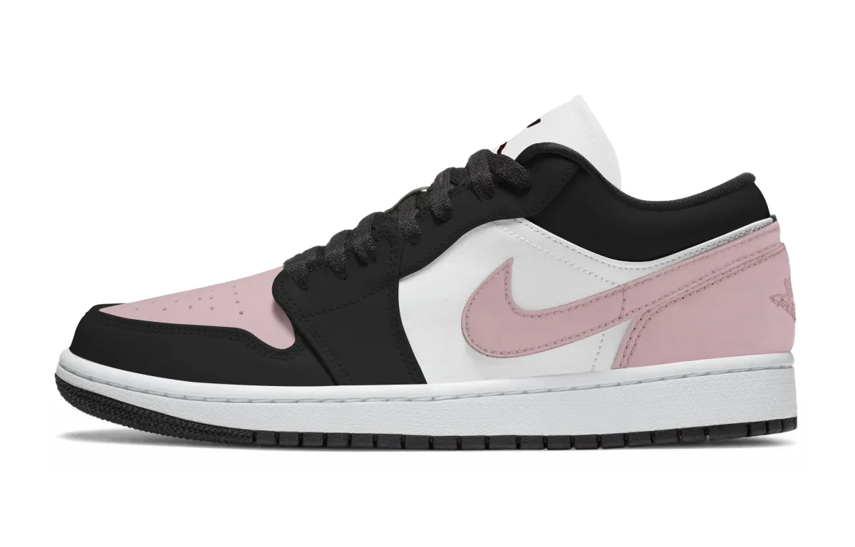 Jordan Air Jordan 1 Low top Skateboard Shoes Unisex Pink