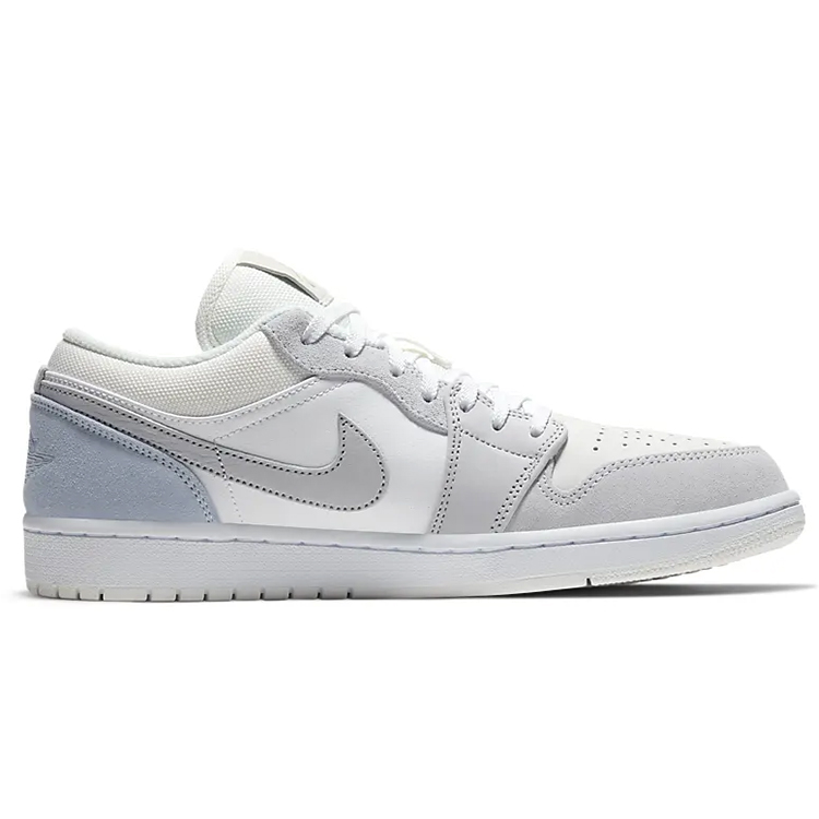 Jordan Air Jordan 1 Vintage Basketball Shoes Unisex Low Top White/Gray
