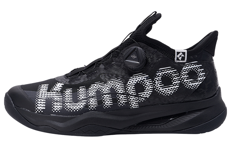 KUMPOO Thick Yi PRO Cushioning Slip Resistant Abrasion Resistant Lightweight Badminton Shoes Unisex Black