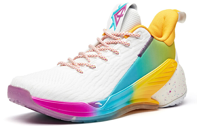 Anta KT4 KT Performance Basketball Shoes Men’s Yellow Blue Purple
