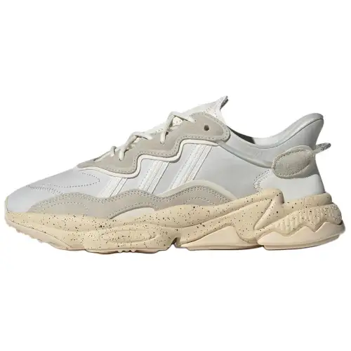 Adidas Originals Ozweego Slip Resistant Abrasion Resistant Low top Chunky Sneakers Unisex White Brown