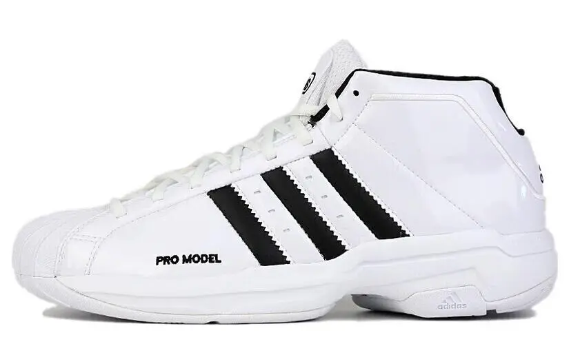 Adidas PRO Model 2G Synthetic Cushioning Abrasion Resistant Cushioning, Wear Resistant Mid top Basketball Shoes Men's