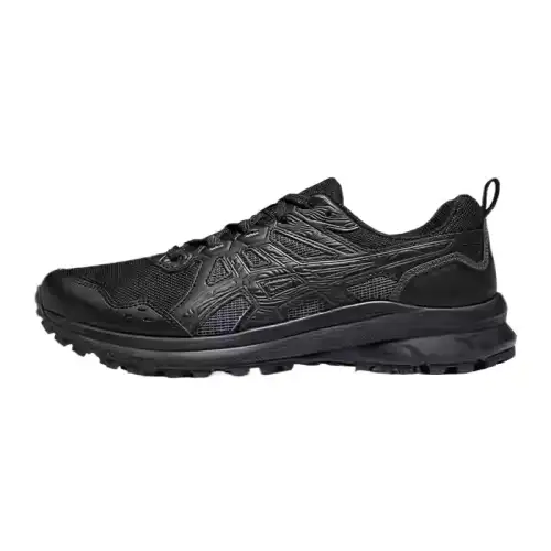 Asics Trail Scout 3 Textile, Synthetic Leather Comfortable Breathable Low top Hiking Shoes Unisex Black Blue