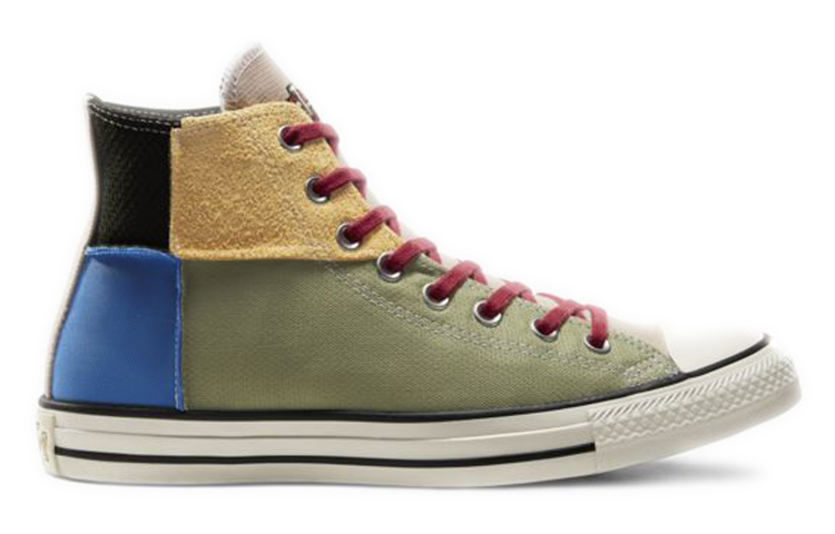 Высокие кеды Converse Chuck Taylor All Star BHM (черно-желто-сине-зеленый) — Чёрный / жёлтый / синий / зелёный — фото 2