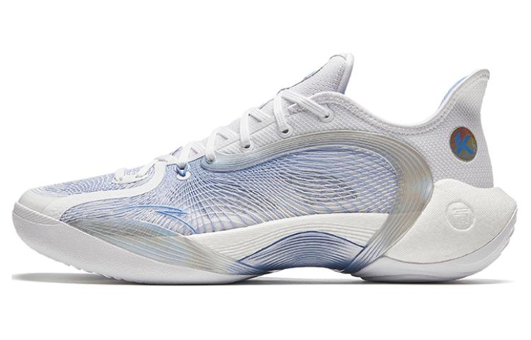 Anta 3 Point Rain 2 Cushioning Slip Resistant Low top Basketball Shoes Men's White Blue
