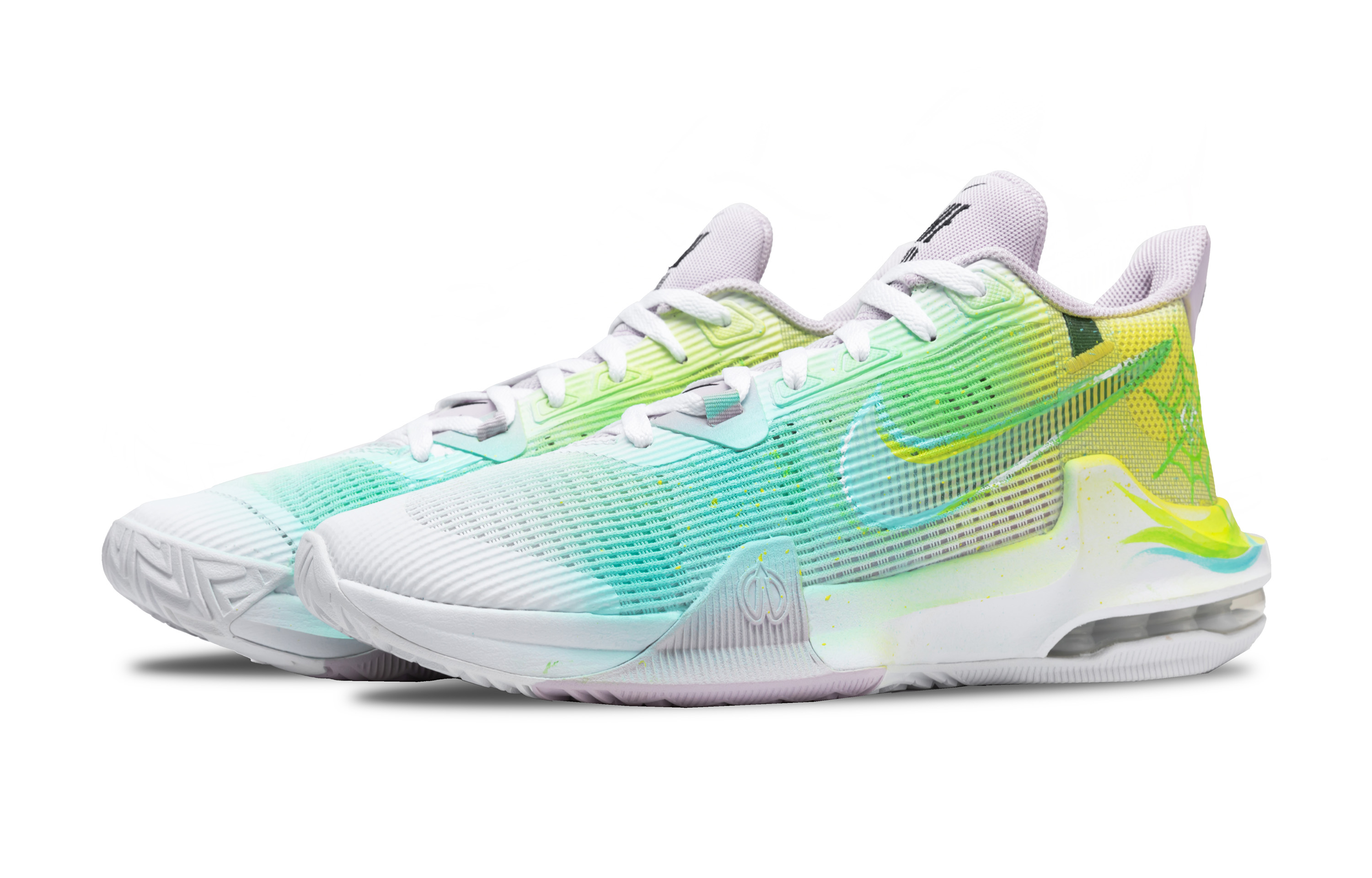Nike Air Max Impact 3 Low top Basketball Shoes Unisex Blue Yellow