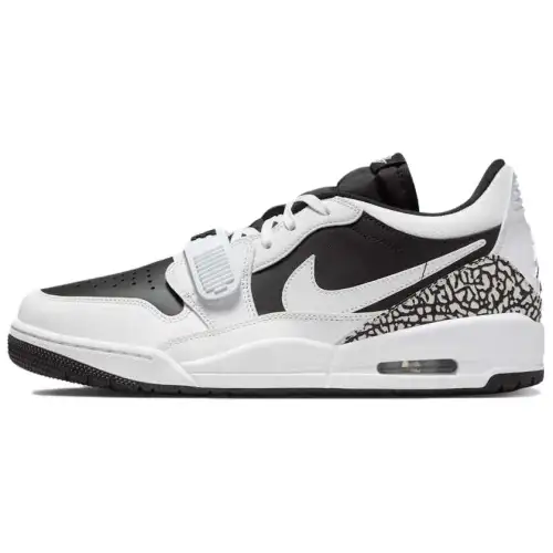 Jordan Legacy 312 Leather Low top Vintage Basketball Shoes Unisex White Black