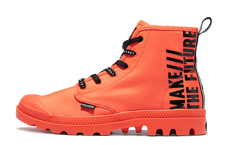 Palladium Pampa Hi Future Trendy Abrasion Resistant High top Canvas Shoes Unisex Firecracker Color
