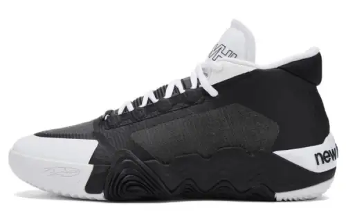 New Balance Kawhi 2 Leonard comfortable and versatile mid-top basketball shoes men's black and white
