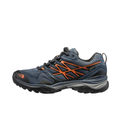 THE NORTH FACE GORE TEX Waterproof And Breathable Low top Hiking Shoes Men's Blue Red