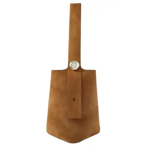 LOEWE Suede With Calfskin Handbag, Shoulder Bag Men's Tan