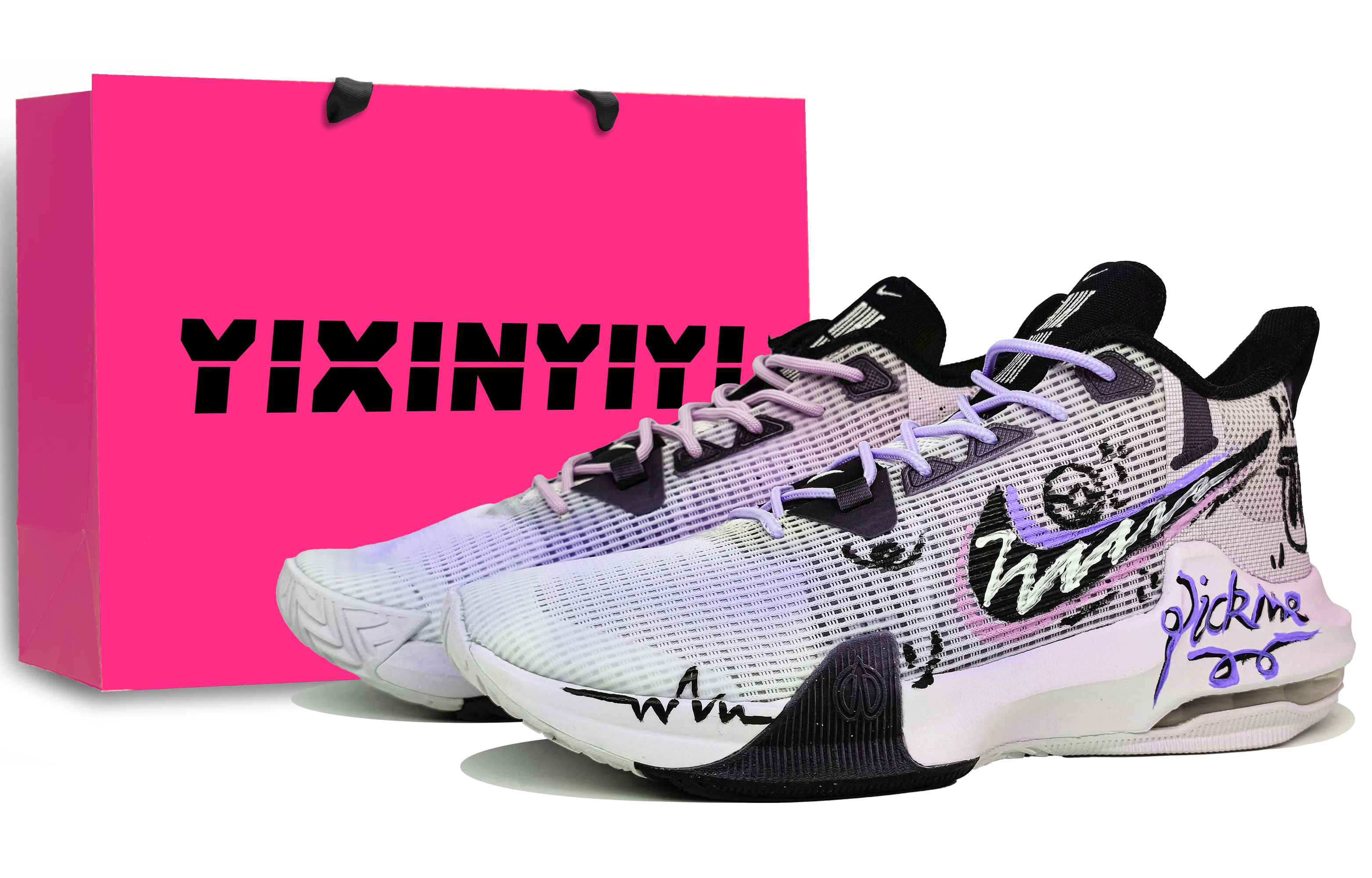 Nike Air Max Impact 3 Slip Resistant Abrasion Resistant Low top Basketball Shoes Men’s Purple Pink