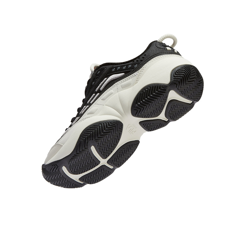 FILA FUSION Abrasion Resistant Low top Vintage Basketball Shoes Women’s Black/Micro White