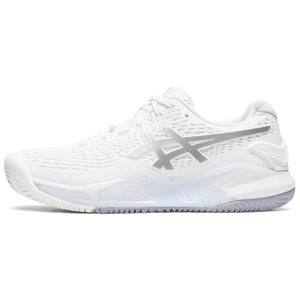 ASICS Gel Resolution 9 Clay White Pure Silver Women's