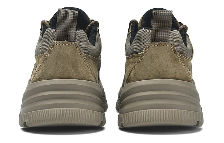 Jeep Textile, Pigskin Comfortable Round Toe Low top Outdoor Shoes Men’s Khaki