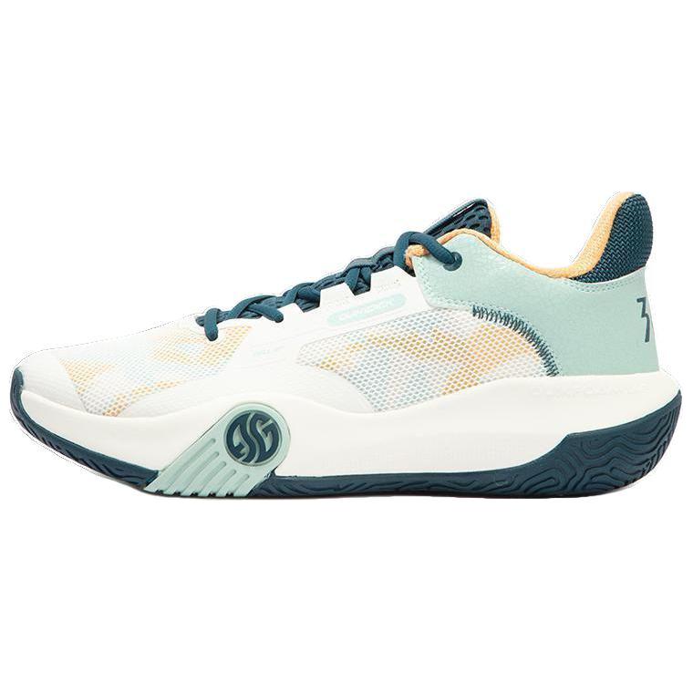 361° Abrasion Resistant Breathable Abrasion Resistant Breathable Low top Basketball Shoes Men’s White Green