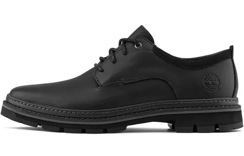 Timberland Leather Casual Leather Shoes Men's Black