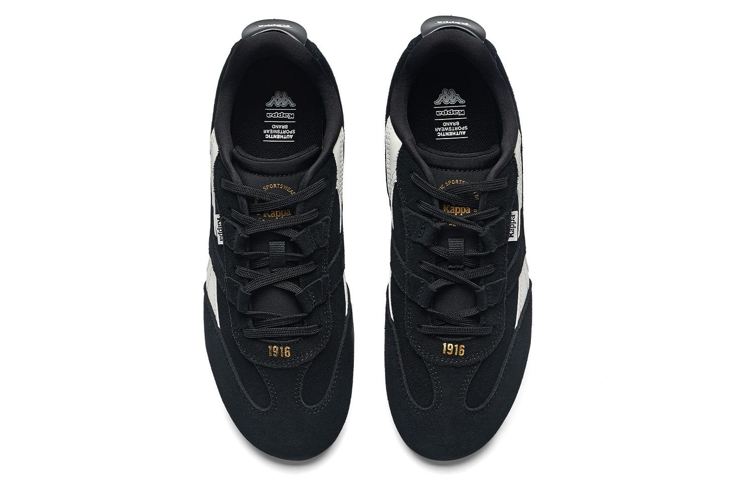 Kappa Back to Back Abrasion Resistant Low top Racing Shoes Unisex Black
