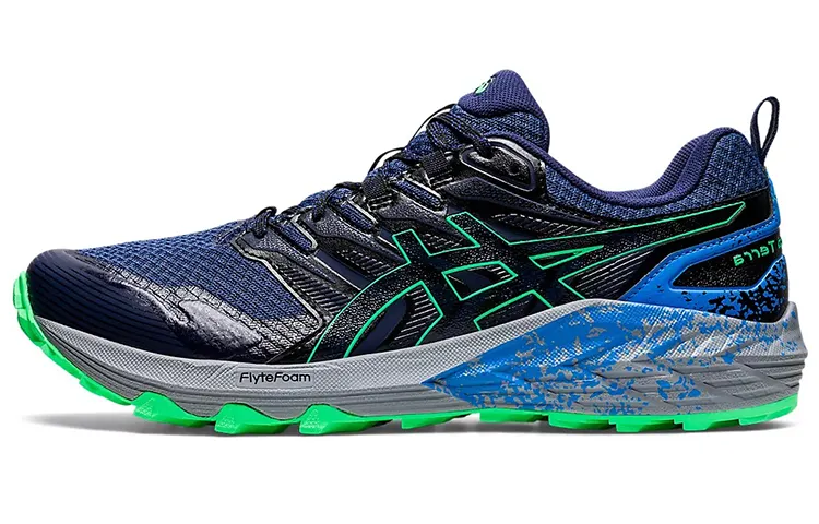 ASICS Gel Trabuco Terra Trail Running Shoes Men's Dark Blue Green