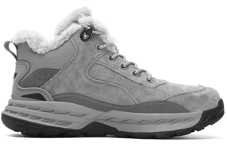 Jeep Fleece Lined Collection, Lightweight Thickened Thermal Slip Resistant Mountaineering Mid top Outdoor Shoes Men’s