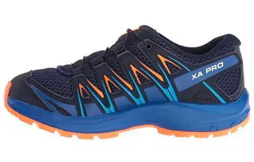 SALOMON XA PRO 3D Slip Resistant Abrasion Resistant Low top Hiking Shoes Men's Blue Orange