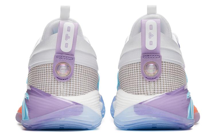 ANTA Basketball Shoes Men’s Low Top Purple White