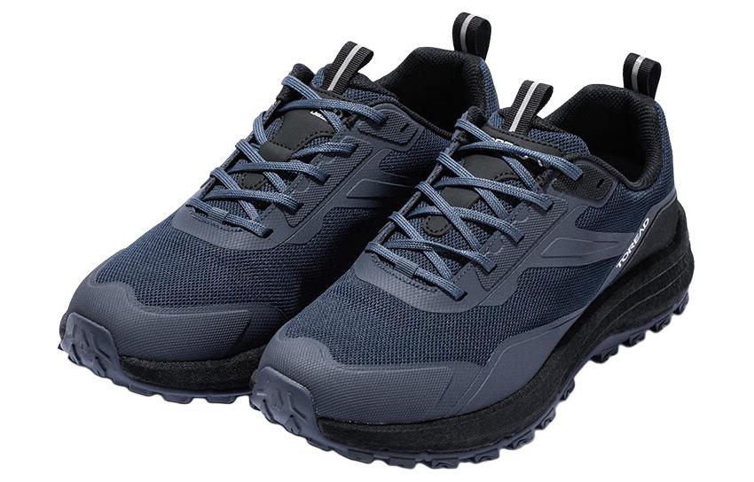 TOREAD Slip Resistant, Abrasion Resistant, Breathable Low top Hiking Shoes Men’s Blue Black